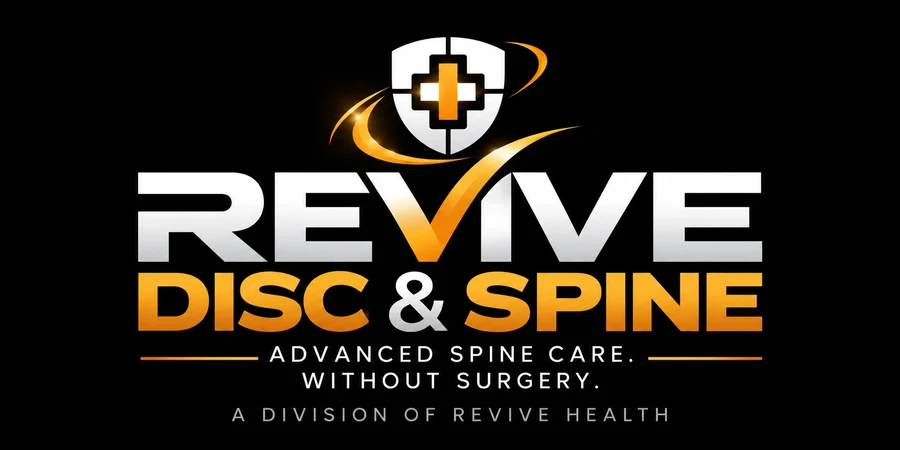 Revive Disc & Spine logo, a division of Revive Health
